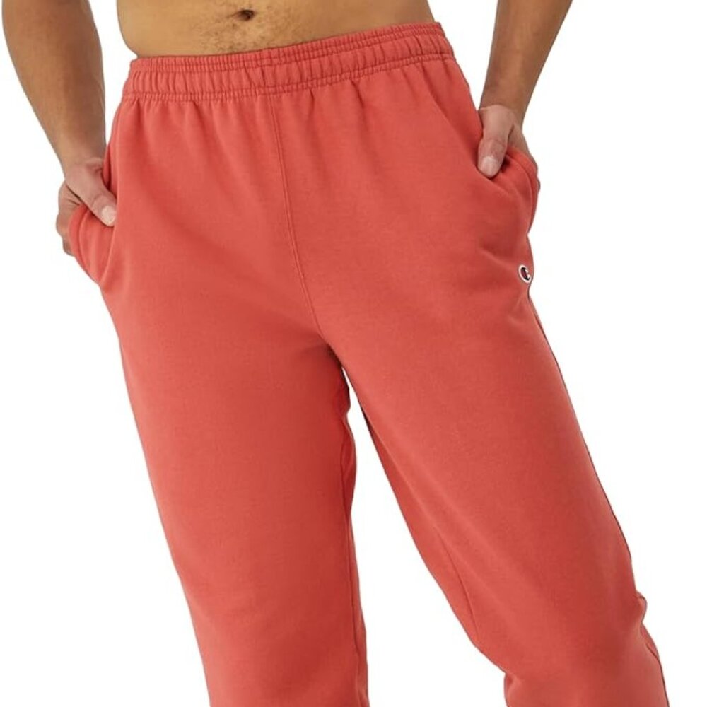 Champion Sweatpants, Powerblend, Relaxed Bottom Pants for Men (L)